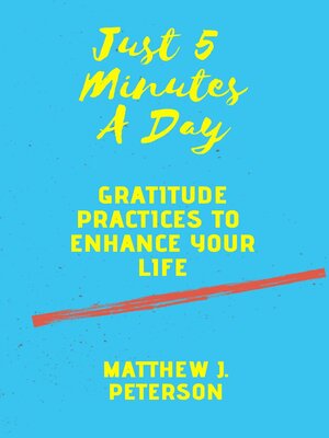 cover image of Just Five Minutes a Day